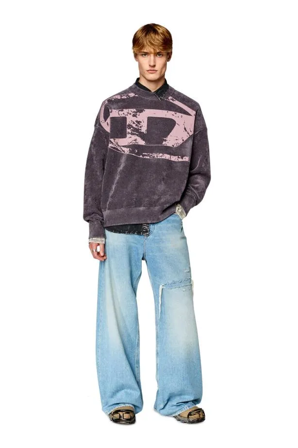 Diesel Ktria Grey Men Knitwear