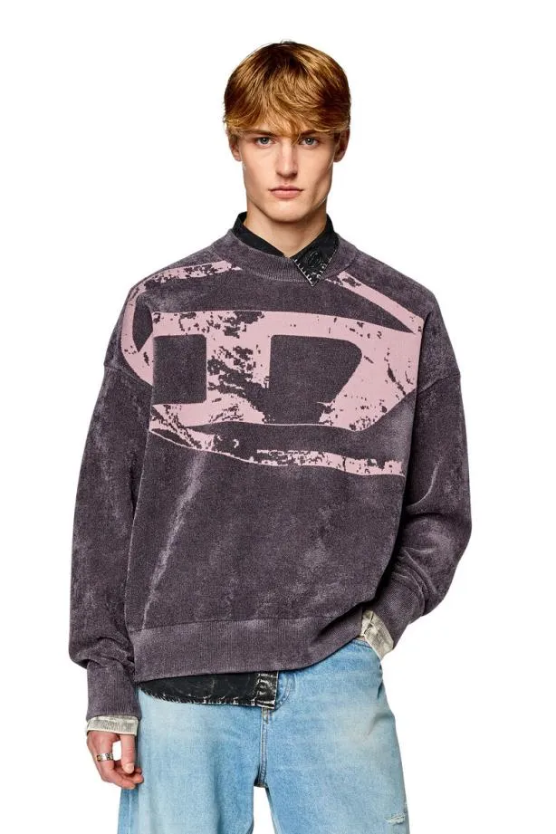Diesel Ktria Grey Men Knitwear