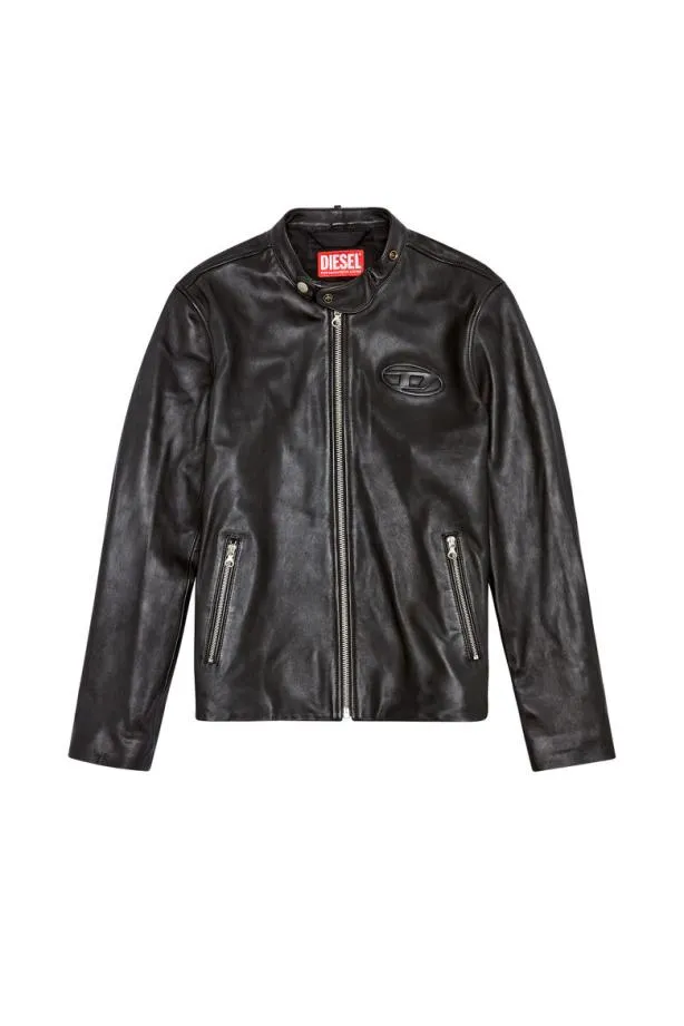 Diesel Lmetalo Black Men Jackets