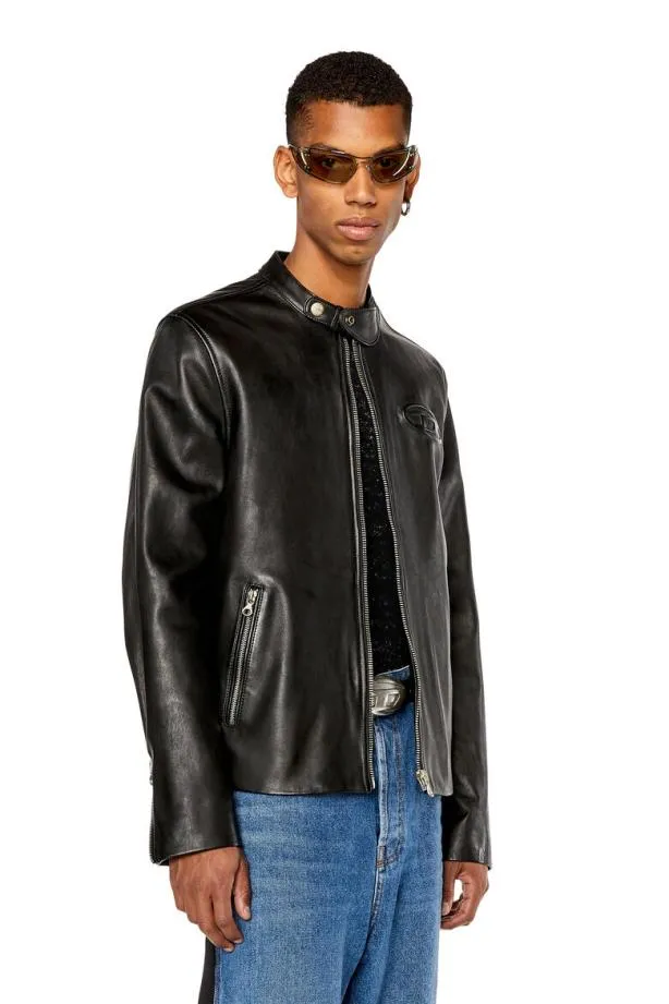 Diesel Lmetalo Black Men Jackets