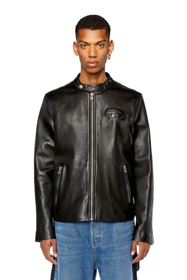 Diesel Lmetalo Black Men Jackets