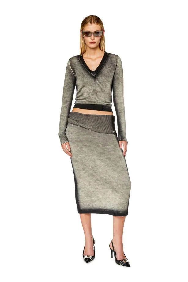Diesel Mkos Grey Women Knitwear