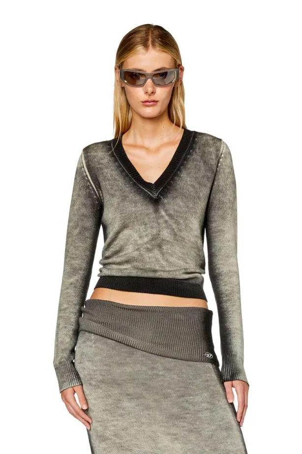 Diesel Mkos Grey Women Knitwear