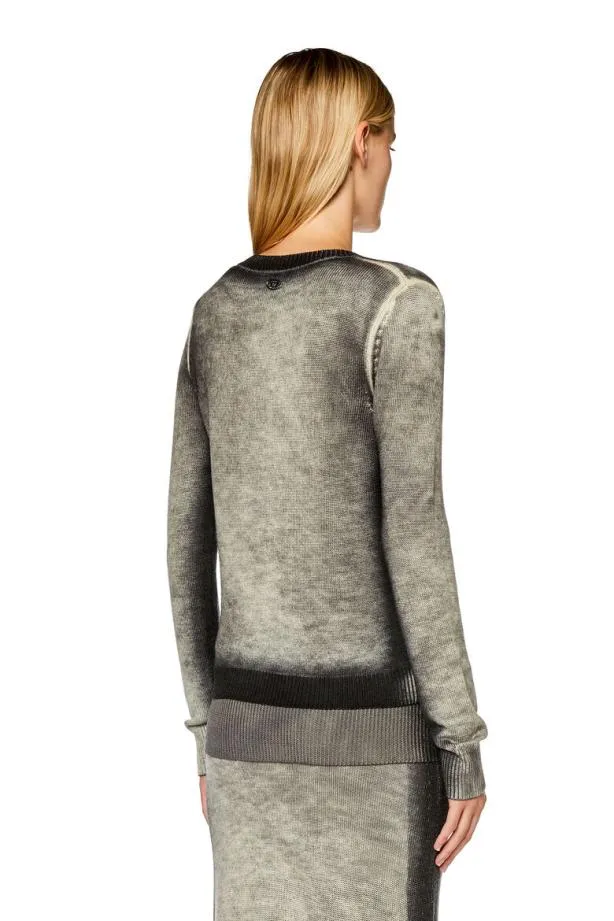 Diesel Mkos Grey Women Knitwear