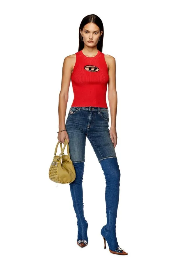 Diesel Monervatop Red Women Knitwear