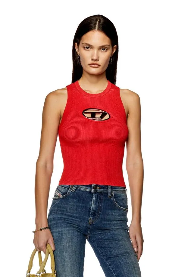 Diesel Monervatop Red Women Knitwear