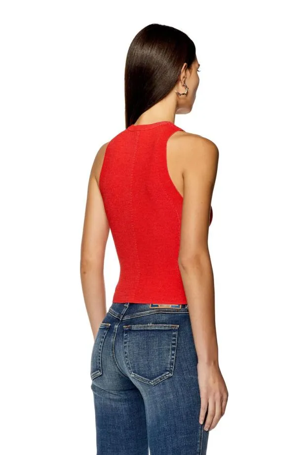 Diesel Monervatop Red Women Knitwear