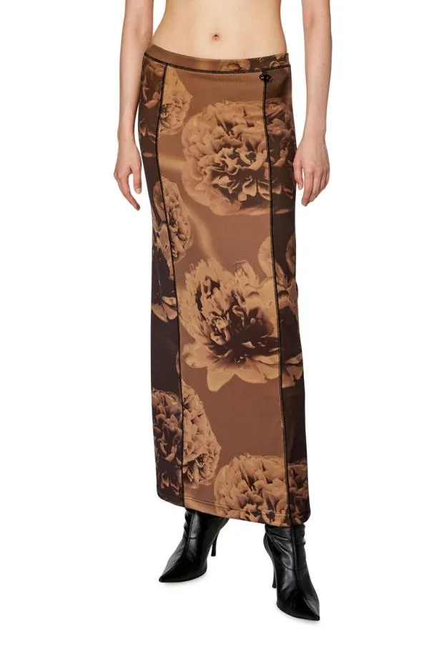 Diesel Oclairinne Brownblack Women Skirts