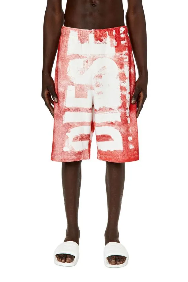 Diesel Pmarshy Red Men Pants and Shorts