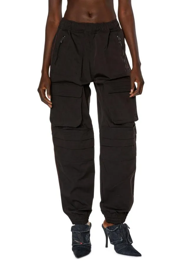 Diesel Pmirt Black Women Pants and Shorts