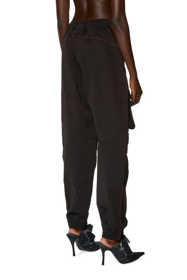 Diesel Pmirt Black Women Pants and Shorts