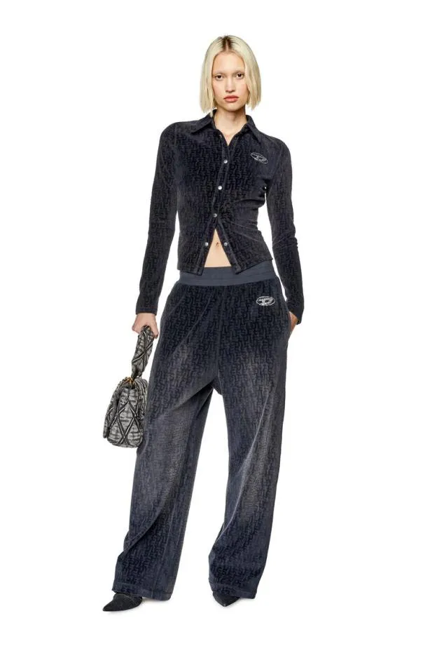 Diesel Pmuse Black Women Pants and Shorts