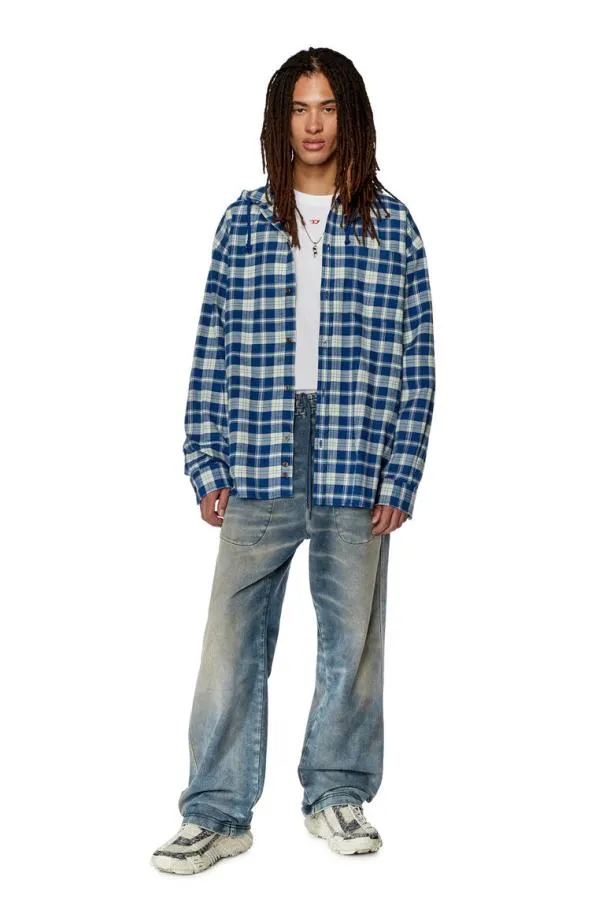 Diesel Sdewnyhood Whiteblue Men Shirts