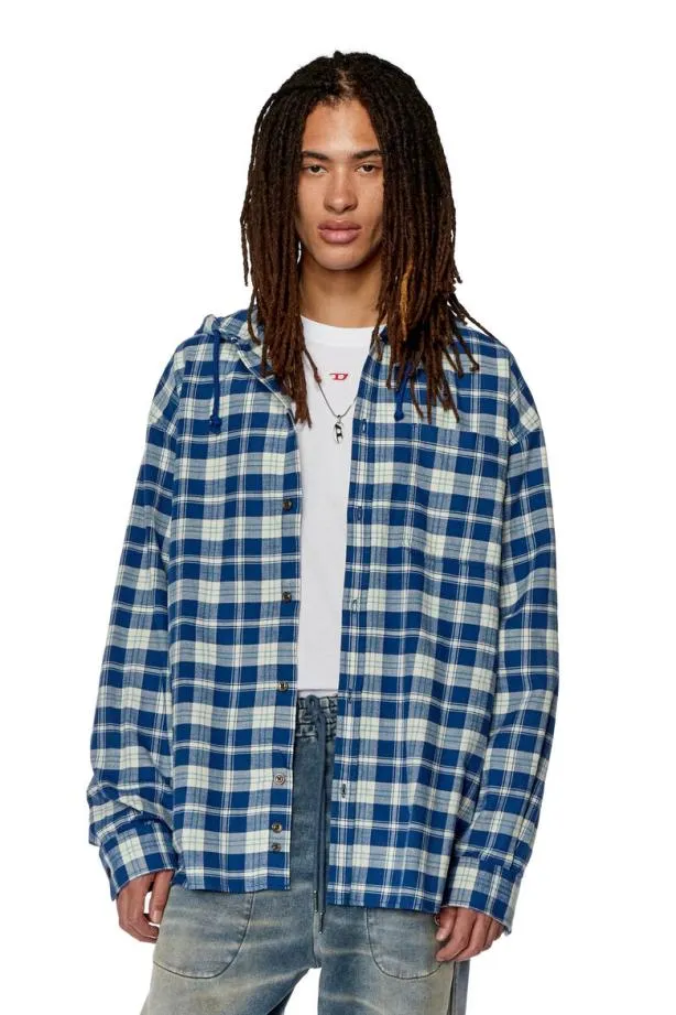 Diesel Sdewnyhood Whiteblue Men Shirts
