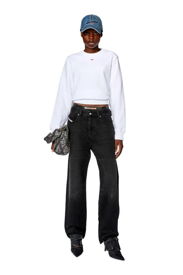 Diesel Sginnd White Men Sweatshirts and Hoodies