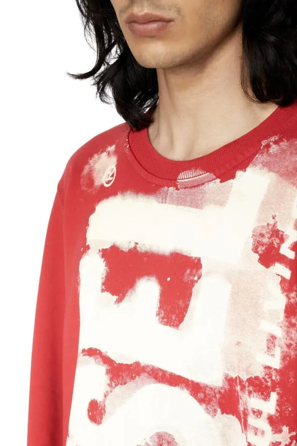 Diesel Sginne5 Red Men Knitwear