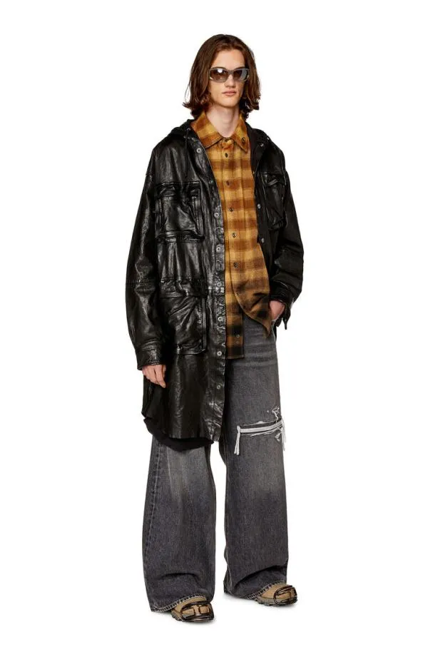 Diesel Slimopkt Blackbrown Men Shirts