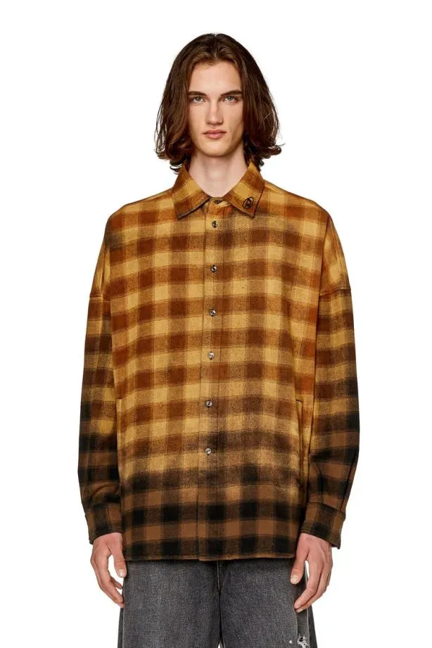 Diesel Slimopkt Blackbrown Men Shirts