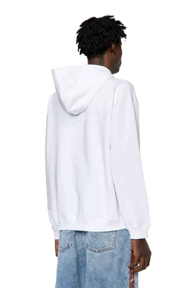 Diesel Snlabelhood White Men Sweatshirts and Hoodies