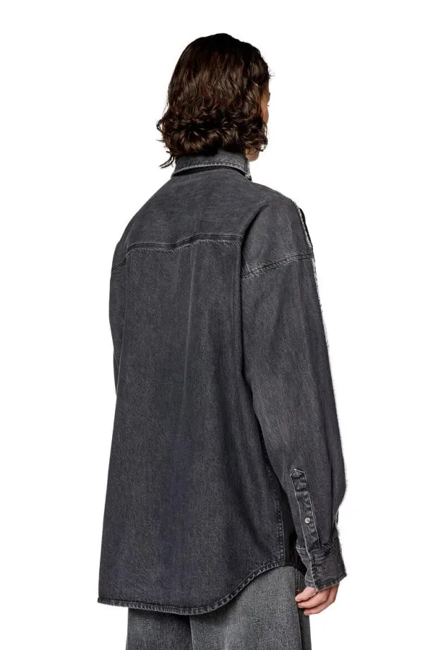 Diesel Swarh Black Men Shirts