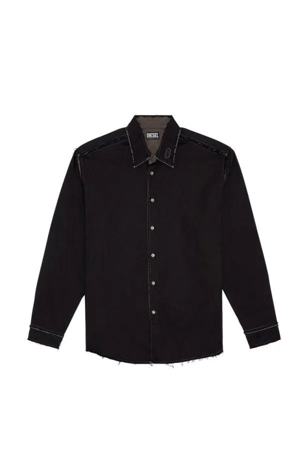 Diesel Sweezer Black Men Shirts