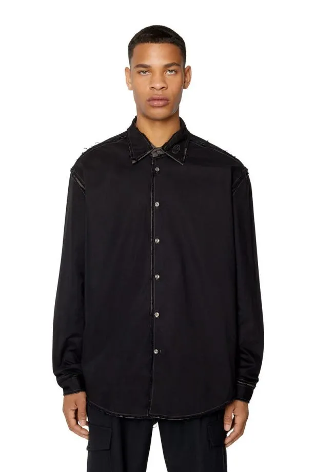 Diesel Sweezer Black Men Shirts