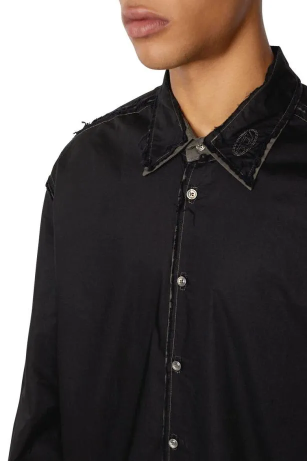 Diesel Sweezer Black Men Shirts