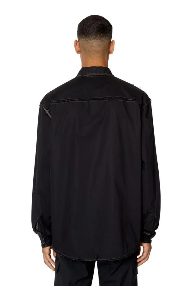 Diesel Sweezer Black Men Shirts