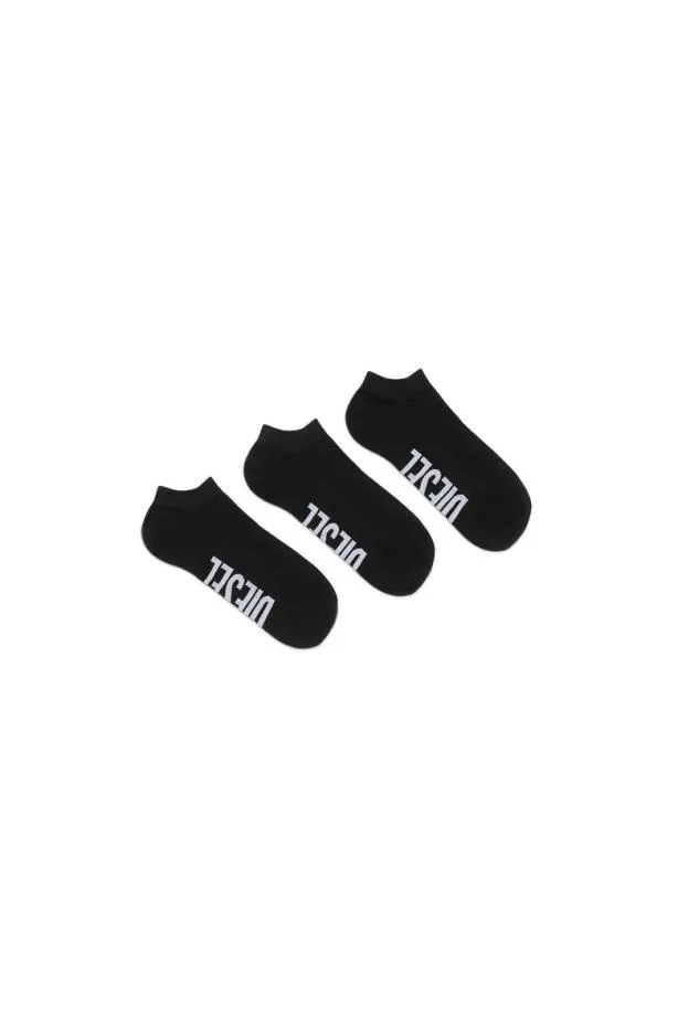 Diesel Skmgostthreepack Black Men Socks
