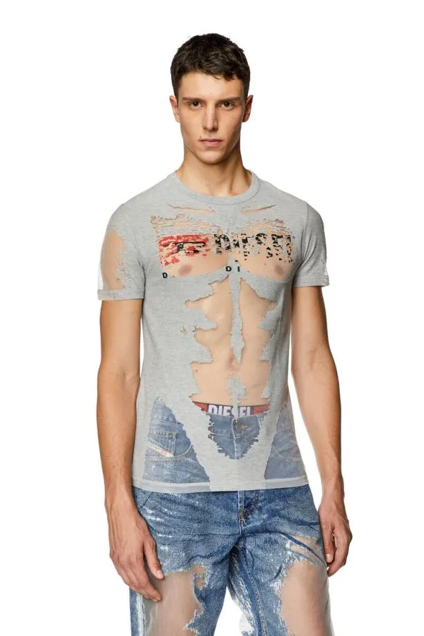 Diesel Terme Grey Men TShirts and Polos