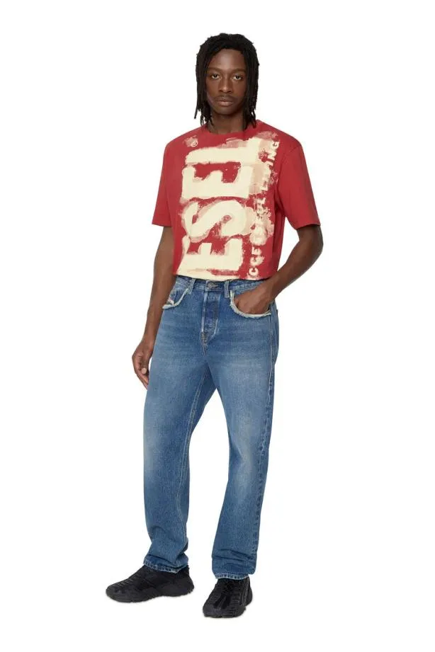 Diesel Tjuste16 Red Men TShirts and Polos