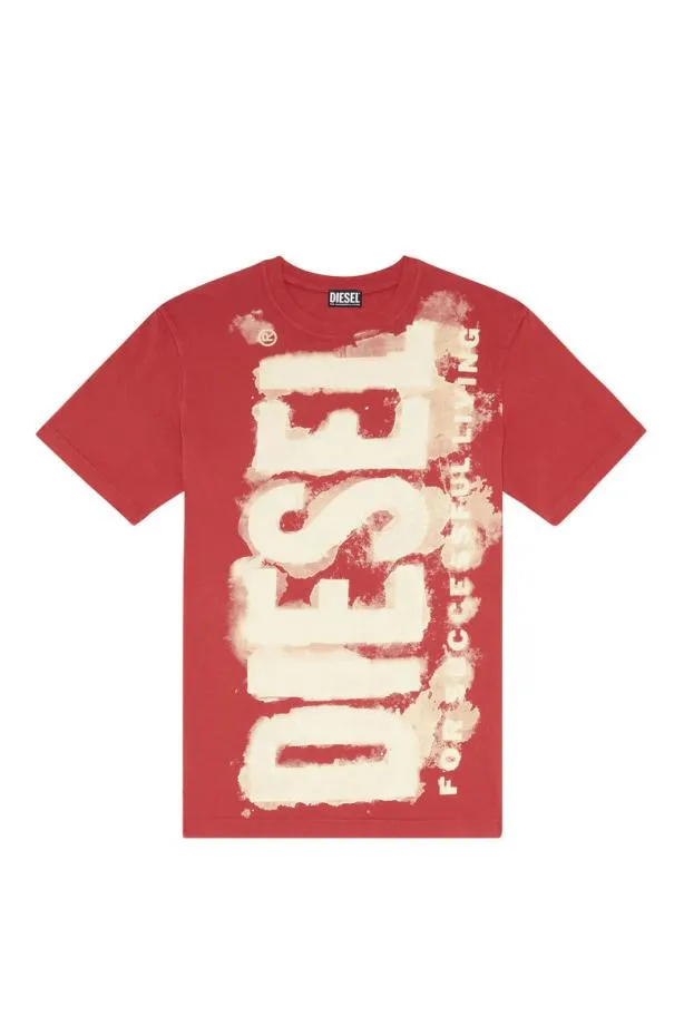 Diesel Tjuste16 Red Men TShirts and Polos