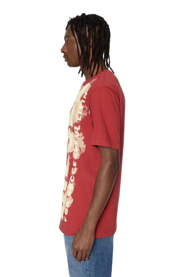 Diesel Tjuste16 Red Men TShirts and Polos