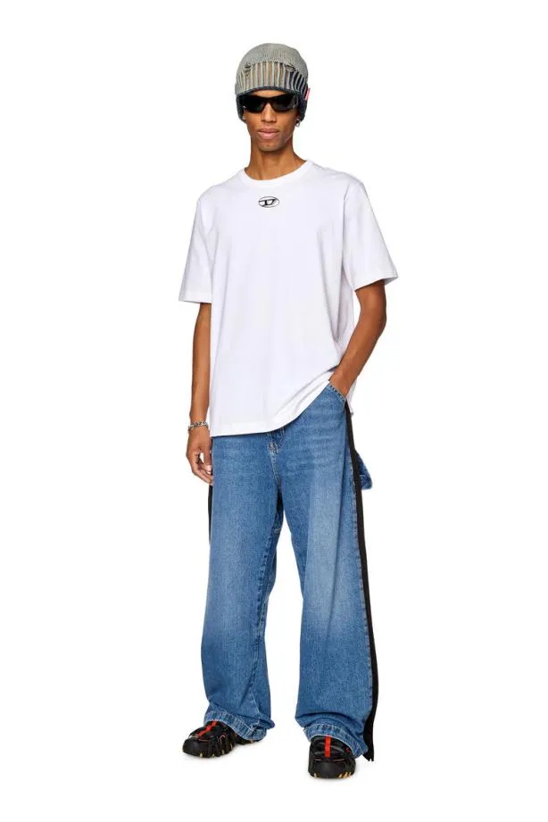 Diesel Tjustod White Men TShirts and Polos