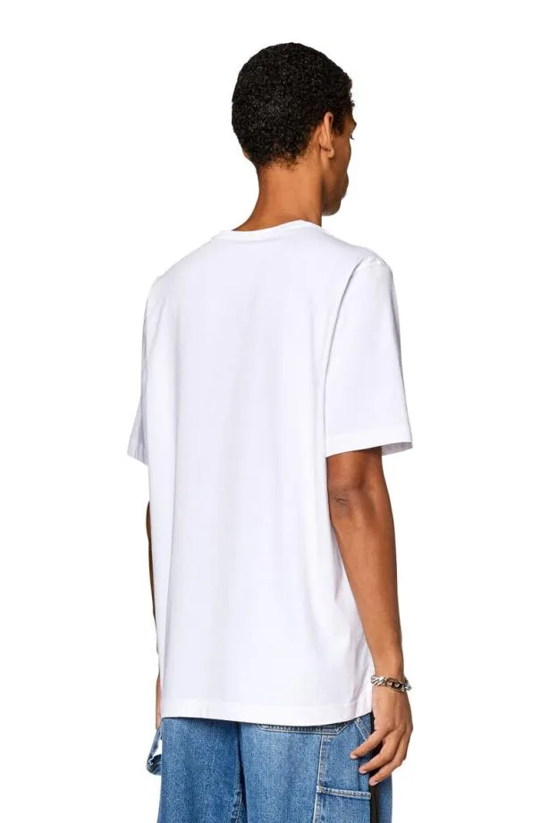 Diesel Tjustod White Men TShirts and Polos