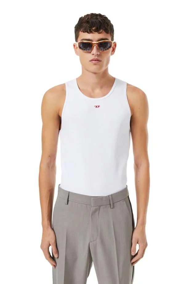 Diesel Tliftyd White Men TShirts and Polos
