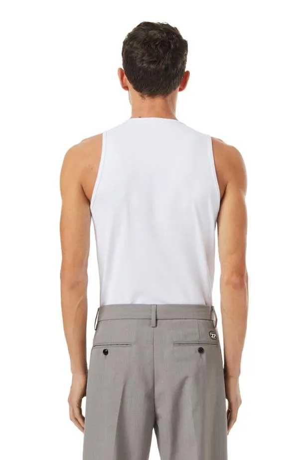 Diesel Tliftyd White Men TShirts and Polos