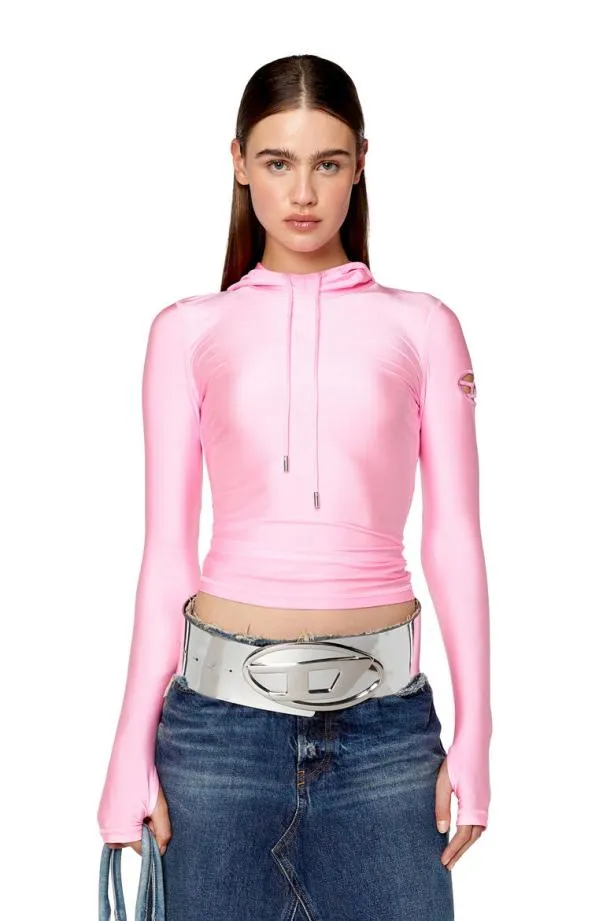 Diesel Tmetal Pink Women TShirts and Tops