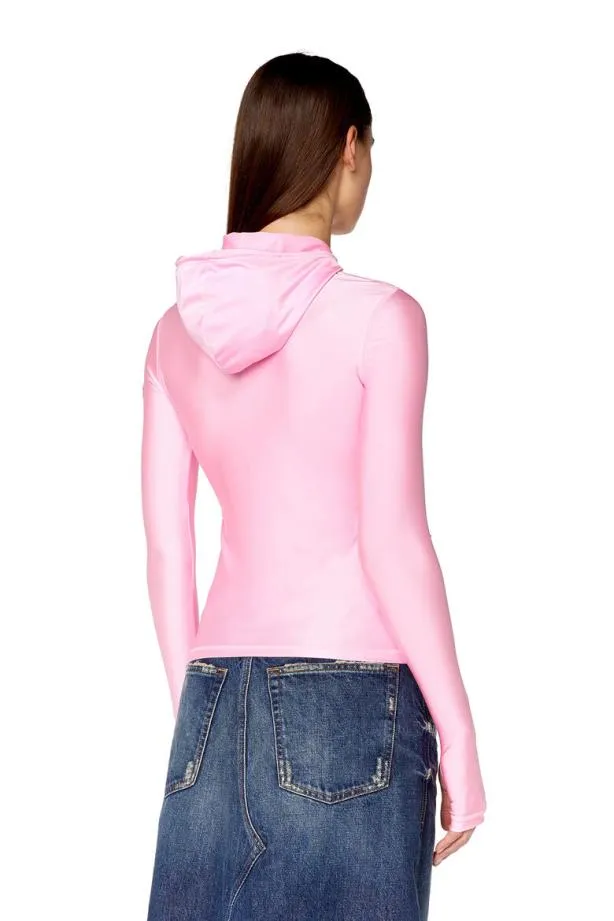 Diesel Tmetal Pink Women TShirts and Tops