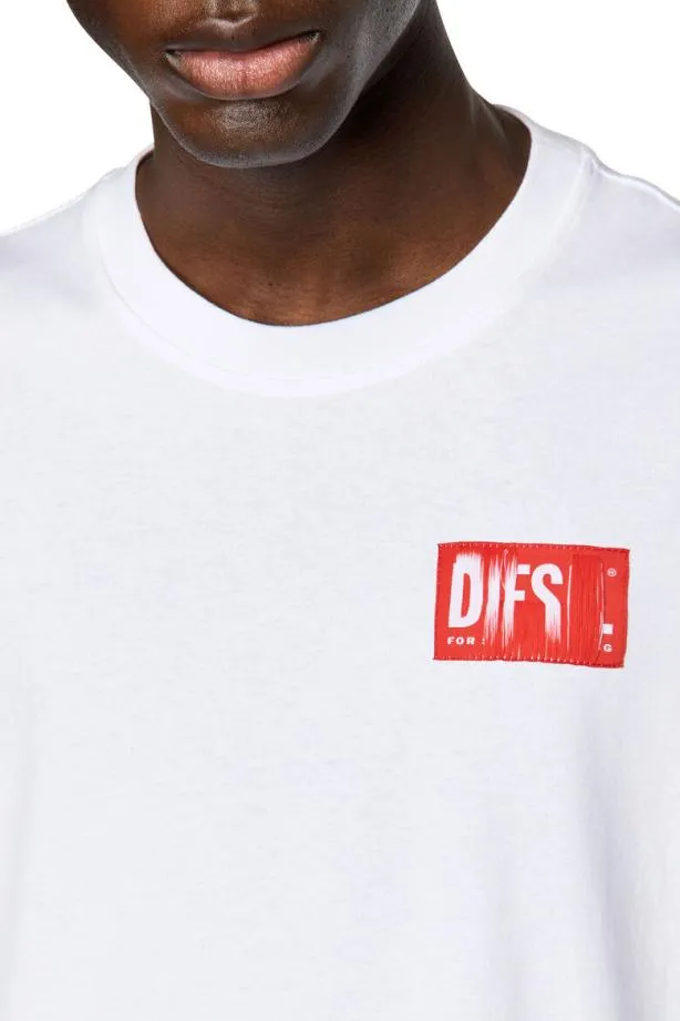 Diesel Tnlabel White Men TShirts and Polos