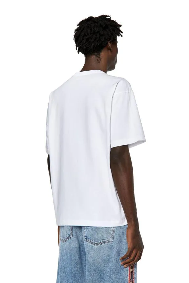 Diesel Tnlabel White Men TShirts and Polos