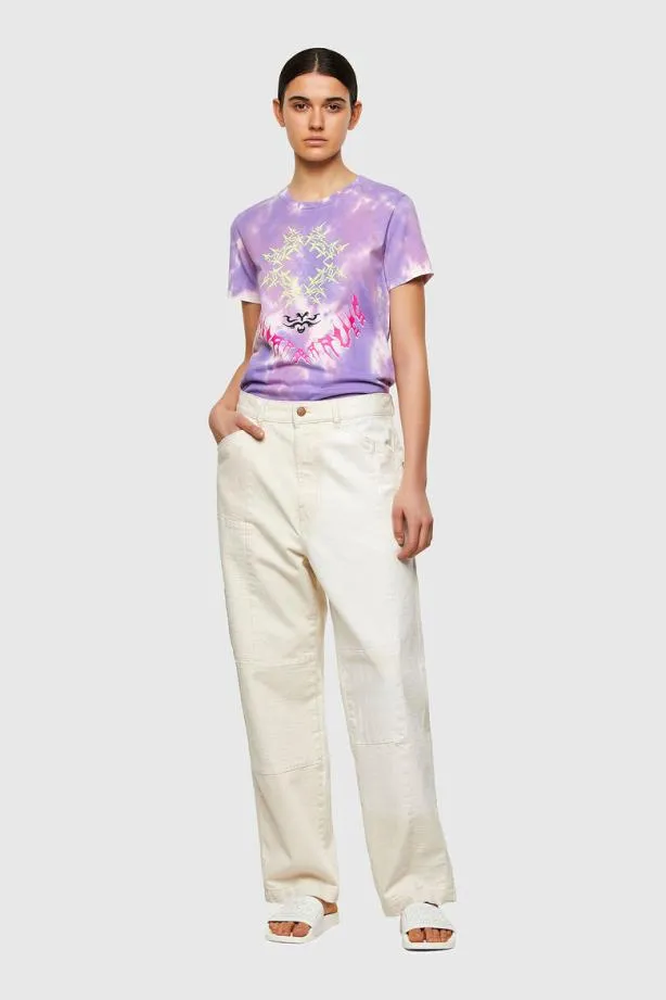 Diesel Tsilya12 Lilac Women TShirts and Tops