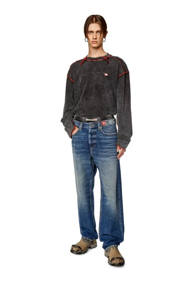 Diesel Tweekls Dark Grey Men TShirts and Polos