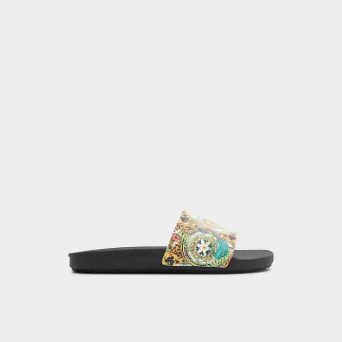 Dinmore Black Synthetic Print Men ALDO Sandals and Slides