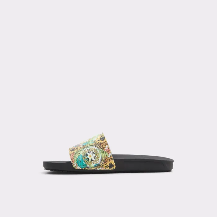 Dinmore Black Synthetic Print Men ALDO Sandals and Slides