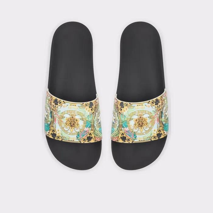 Dinmore Black Synthetic Print Men ALDO Sandals and Slides