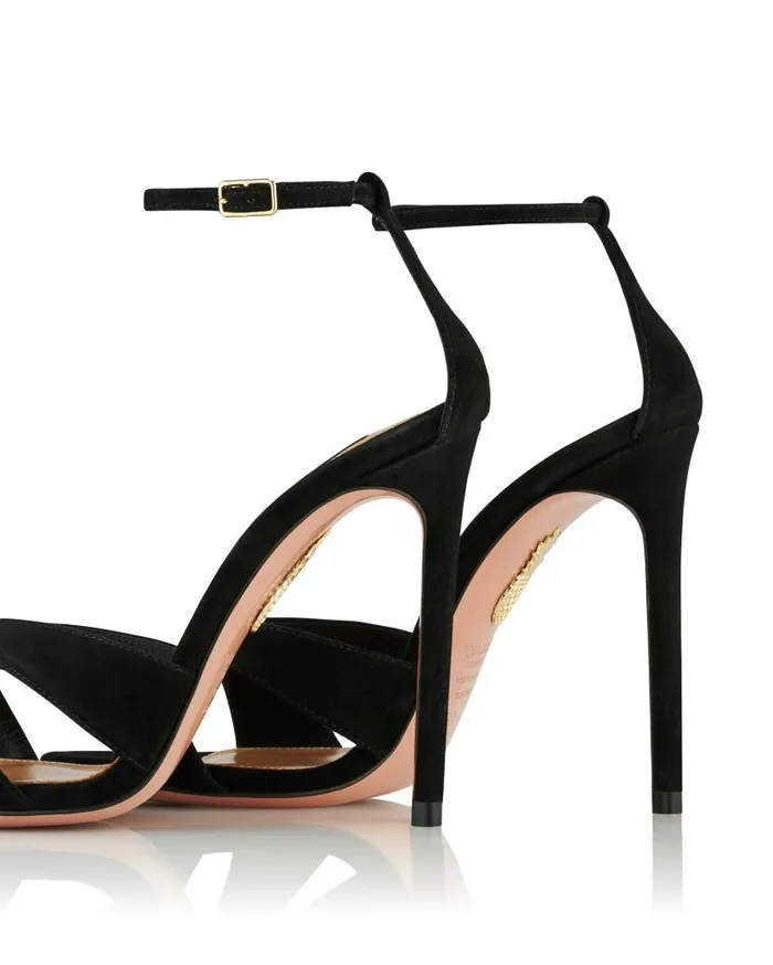 Divine Sandal 105 Black Women Aquazzura Sandals Divine Sandal 105 Black Women Aquazzura Sandals