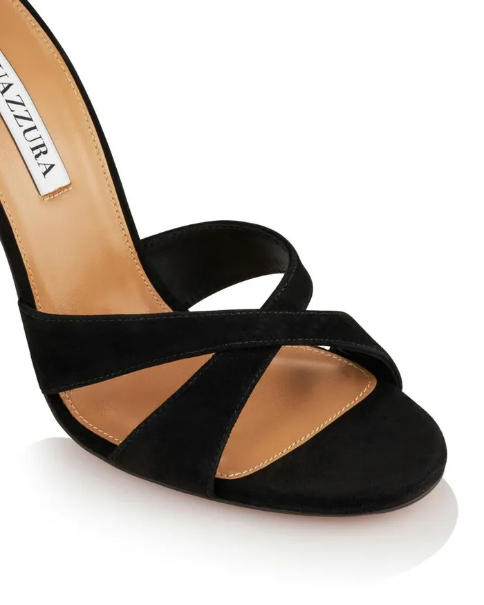 Divine Sandal 105 Black Women Aquazzura Sandals Divine Sandal 105 Black Women Aquazzura Sandals