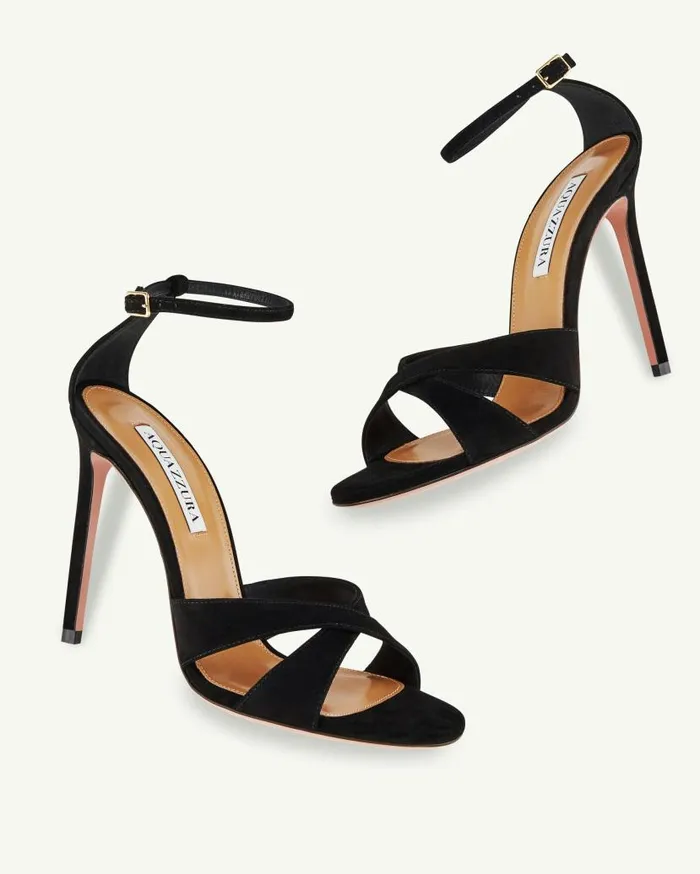 Divine Sandal 105 Black Women Aquazzura Sandals Divine Sandal 105 Black Women Aquazzura Sandals