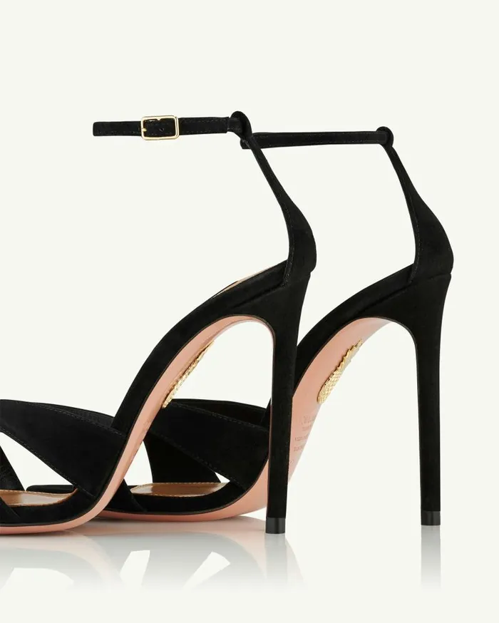 Divine Sandal 105 Black Women Aquazzura Sandals Divine Sandal 105 Black Women Aquazzura Sandals